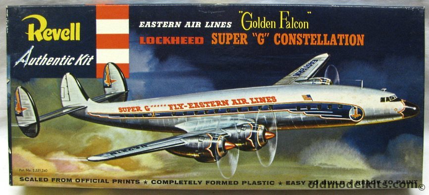 Revell 1/128 Lockheed Super G Constellation Eastern Golden Falcon, H245-98 plastic model kit